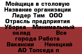 Мойщица в столовую › Название организации ­ Лидер Тим, ООО › Отрасль предприятия ­ Уборка › Минимальный оклад ­ 22 000 - Все города Работа » Вакансии   . Ненецкий АО,Топседа п.